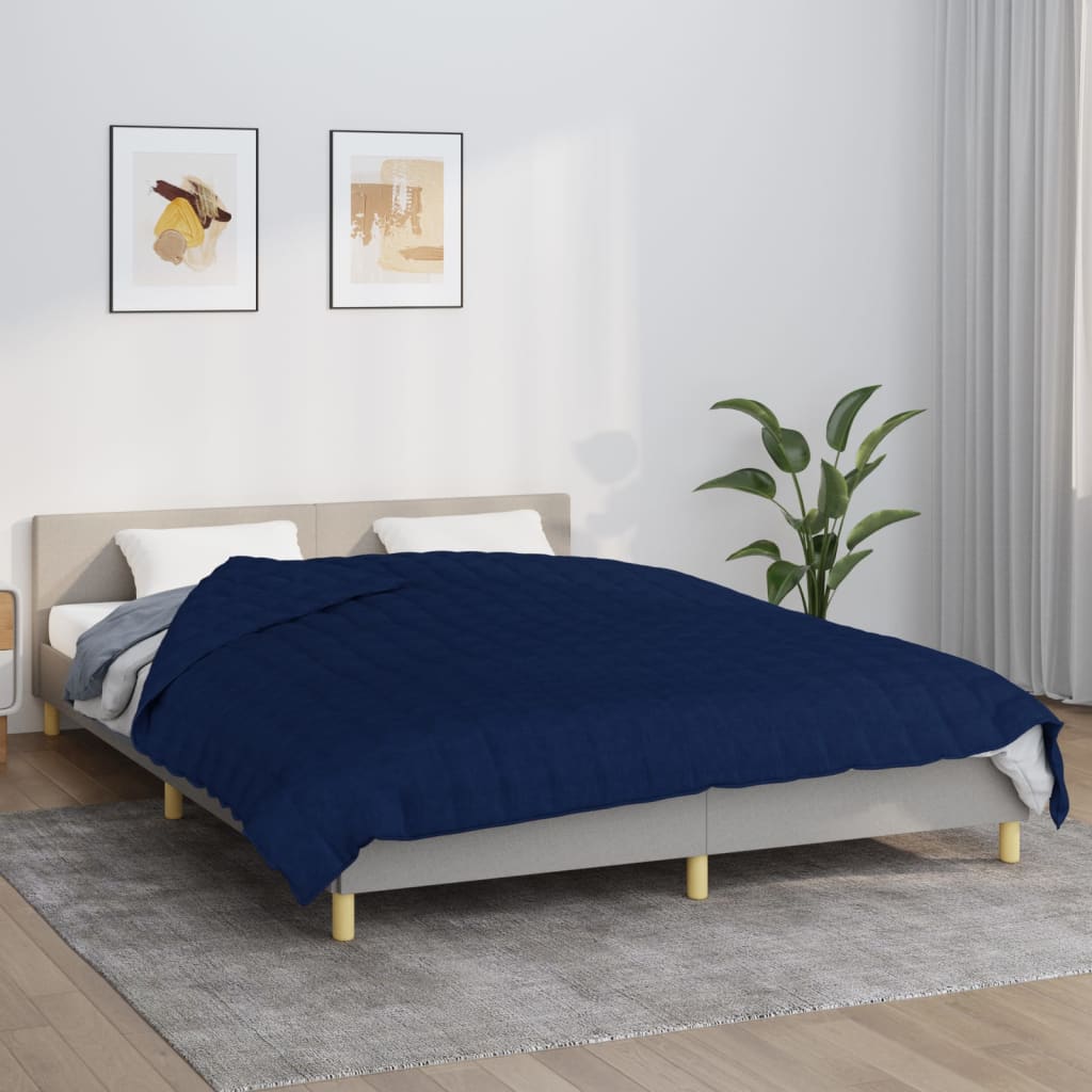 Weighted Blanket Fabric Blue 15 kg 230 cm