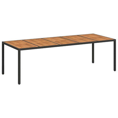 vidaXL Garden Table Black Poly Rattan 2