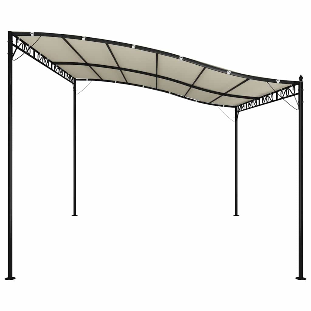 Canopy 4x3 m 180 g/m² Fabric and Steel Cream