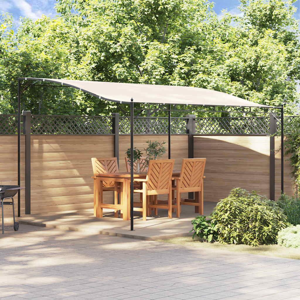 Canopy 4x3 m 180 g/m² Fabric and Steel Cream