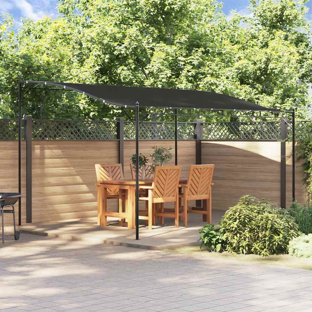 Canopy 4x3 m 180 g/m² Fabric and Steel Anthracite