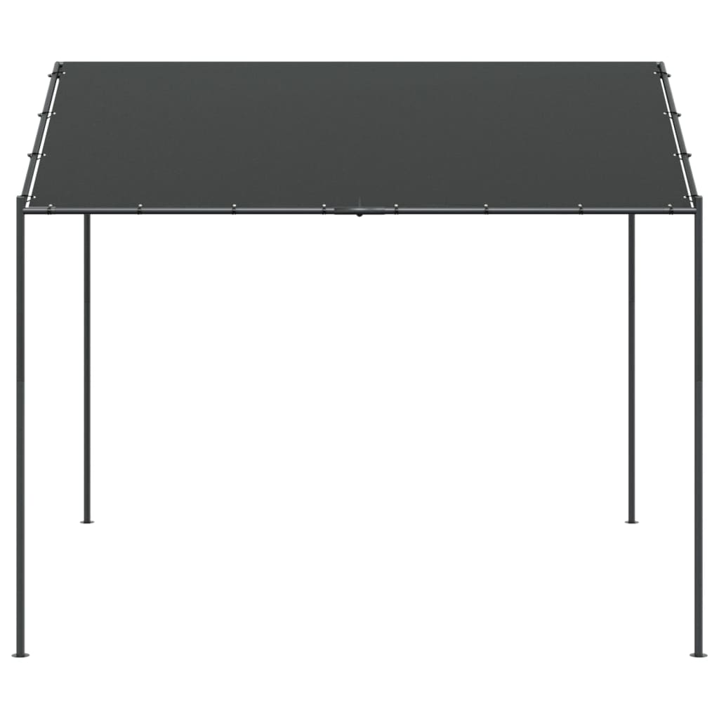 vidaXL Canopy Tent Anthracite 4x4 m Steel and Fabric 3