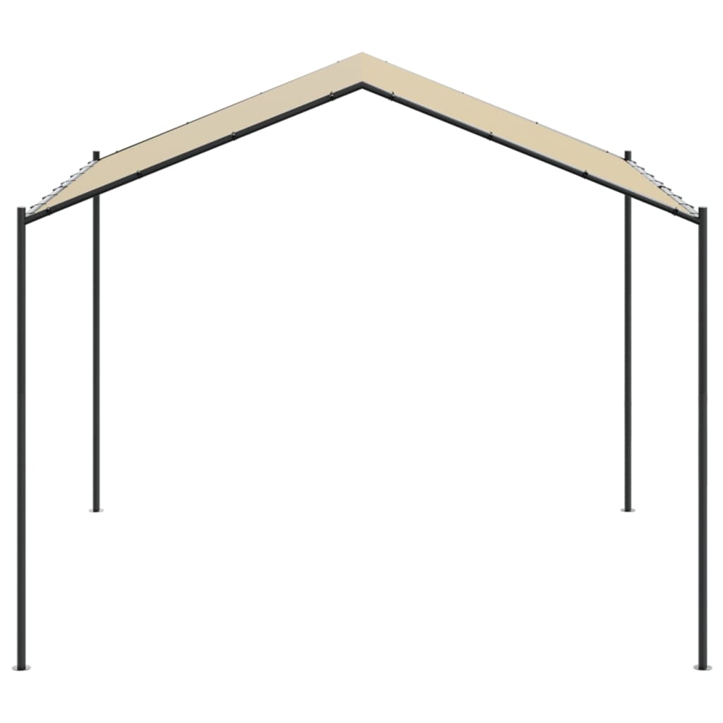 vidaXL Canopy Tent Beige 4x4 m Steel and Fabric 3