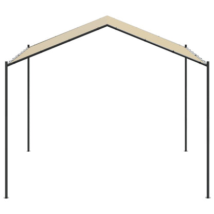 vidaXL Canopy Tent Beige 4x4 m Steel and Fabric 3
