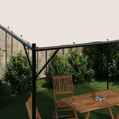 vidaXL Gazebo White 4x4 m 180 g/m² Fabric and Steel 3