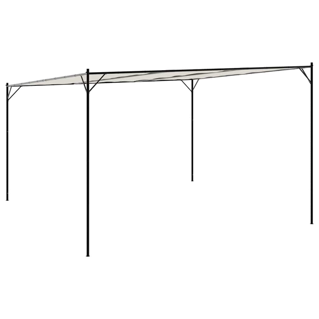 vidaXL Gazebo White 4x4 m 180 g/m² Fabric and Steel 6