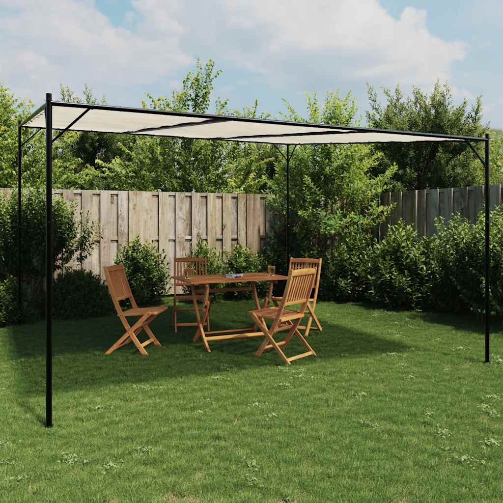 vidaXL Gazebo White 4x4 m 180 g/m² Fabric and Steel 1
