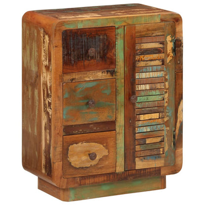 vidaXL Sideboard with 3 Drawers 55x30x70 cm Solid Wood Reclaimed 1