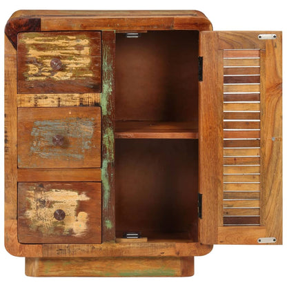 vidaXL Sideboard with 3 Drawers 55x30x70 cm Solid Wood Reclaimed 3