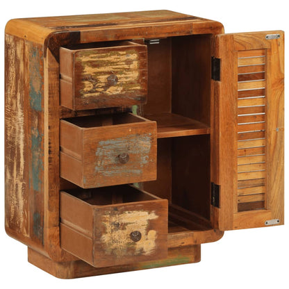 vidaXL Sideboard with 3 Drawers 55x30x70 cm Solid Wood Reclaimed 4