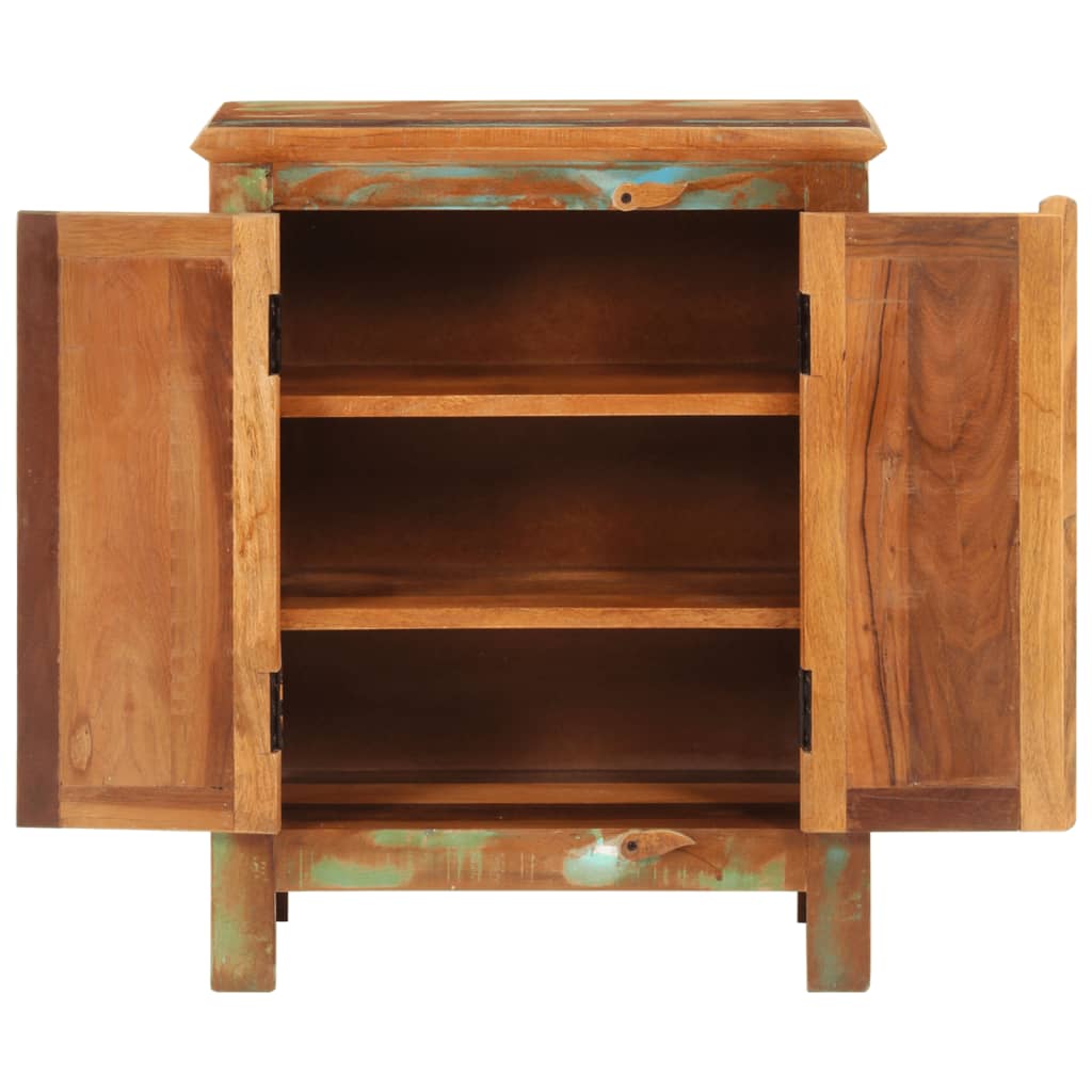 vidaXL Sideboard with 2 Doors 55x30x70 cm Solid Wood Reclaimed 3