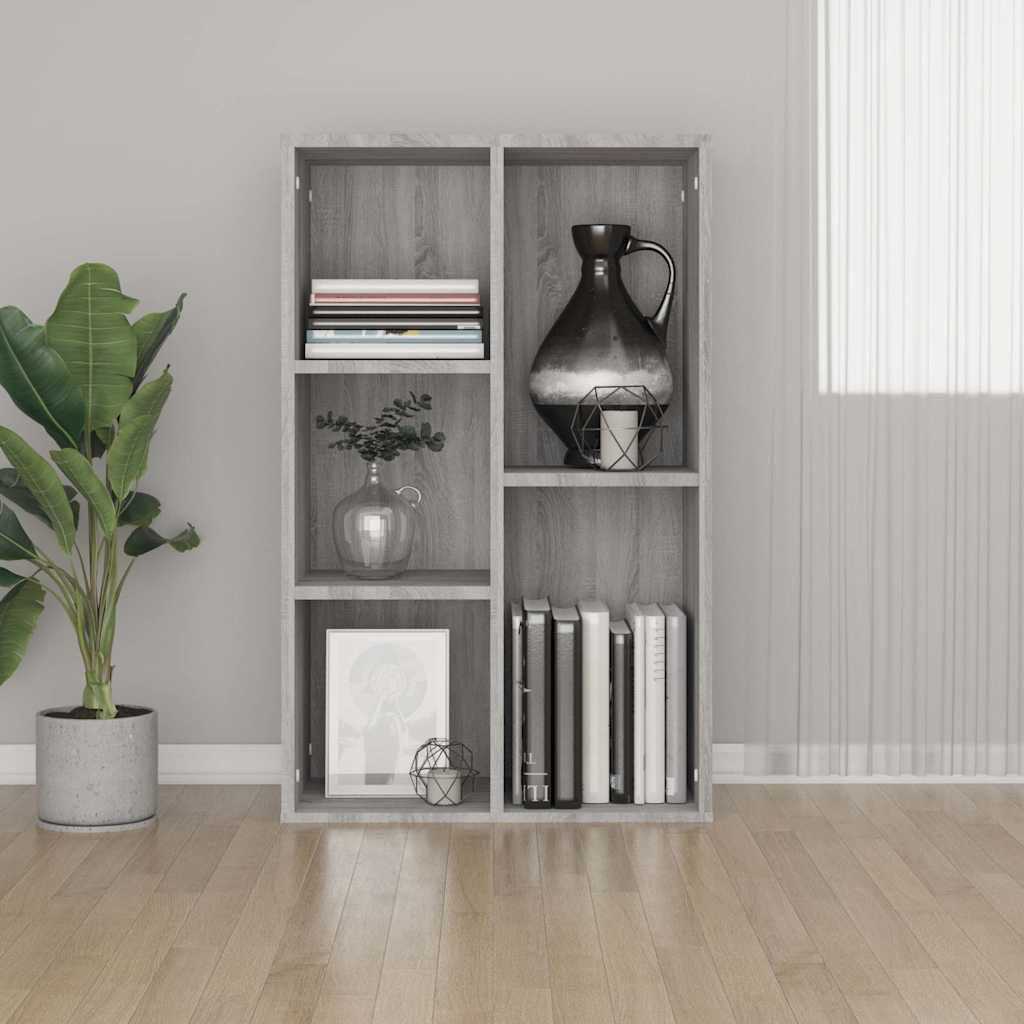 Book Cabinet/Sideboard 50x25x80 cm Engineered Wood Grey sonoma