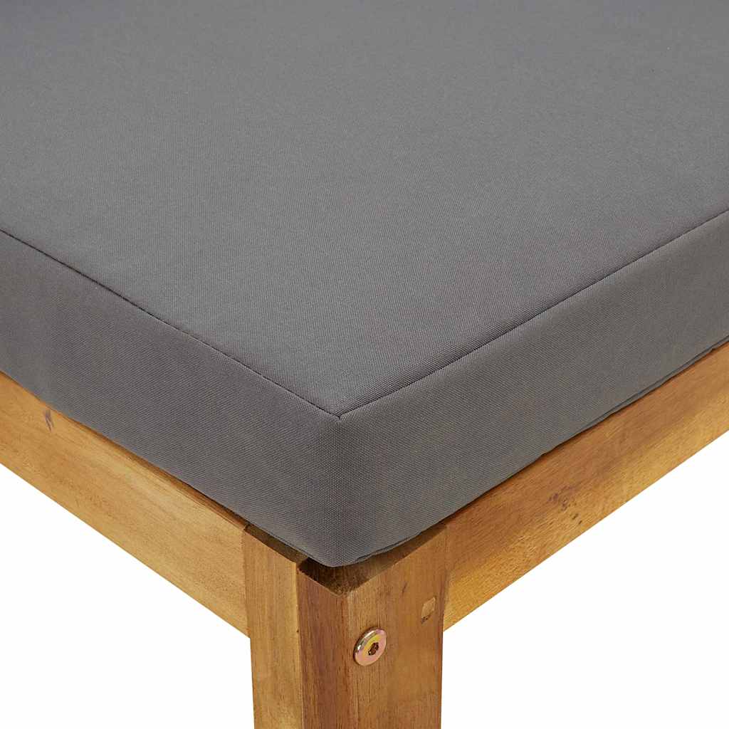 vidaXL Sectional Corner Sofas 2 pcs with Cushions Solid Wood Acacia 6