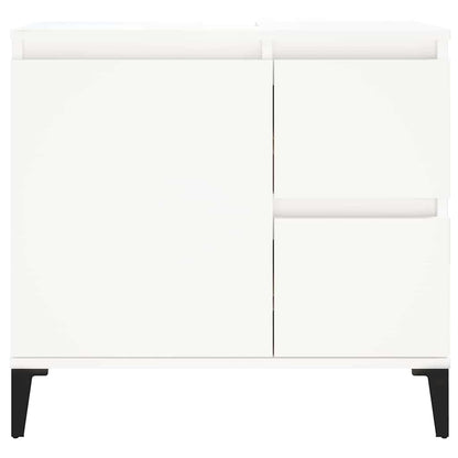 Bathroom Cabinet 65x33x60 cm Engineered Wood White