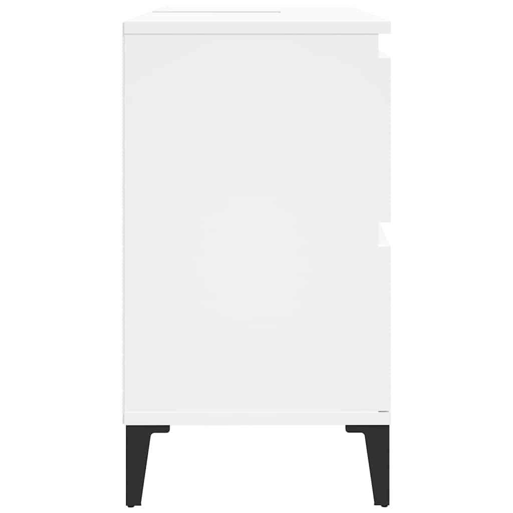 Sink Cabinet 80x33x60 cm Engineered Wood White