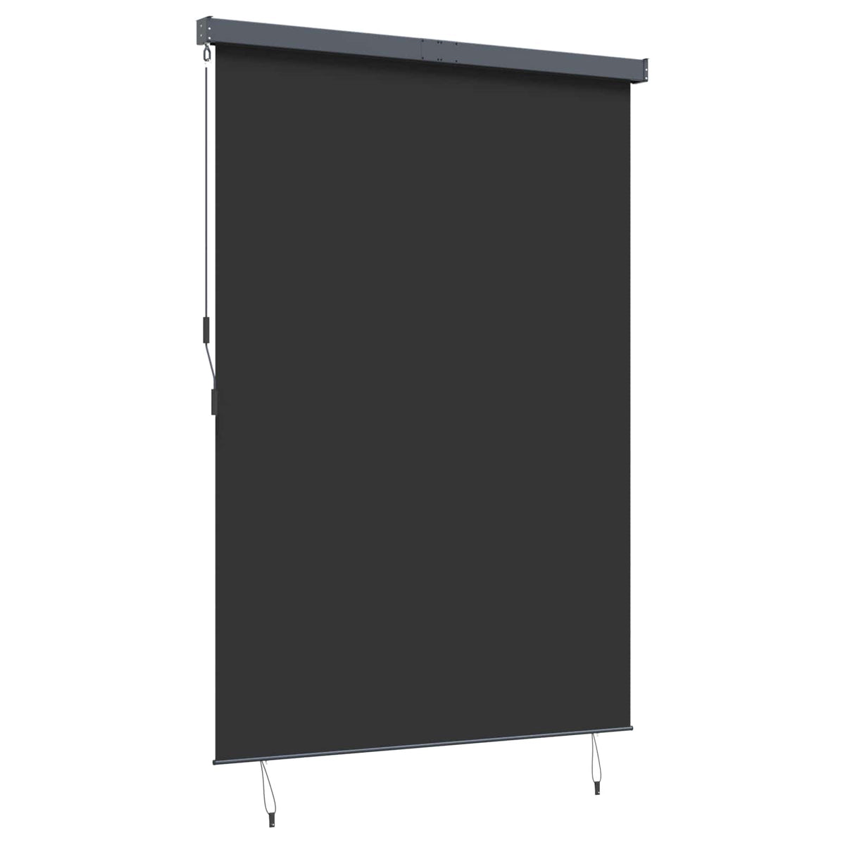 Roller Blind Fabric and Aluminum 180 x 250 cm Anthracite