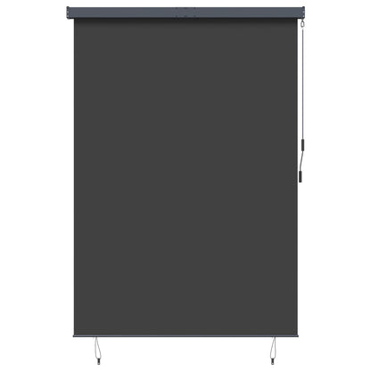 Roller Blind Fabric and Aluminum 180 x 250 cm Anthracite
