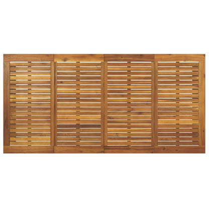 vidaXL Garden Table with U-shaped Legs 180x90x75 cm Solid Wood Acacia 5
