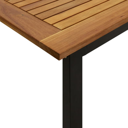 vidaXL Garden Table with U-shaped Legs 180x90x75 cm Solid Wood Acacia 6