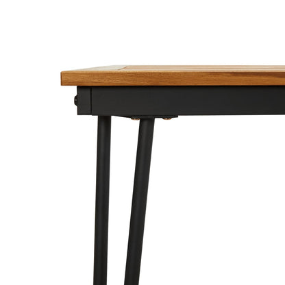 vidaXL Garden Table with Hairpin Legs 200x90x75 cm Solid Wood Acacia 6