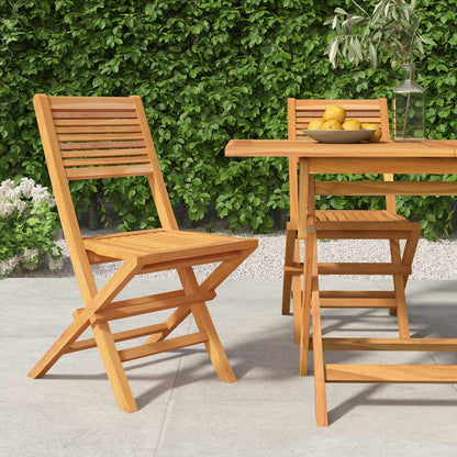 vidaXL Folding Chairs 47x62x90 cm Solid Wood Teak
