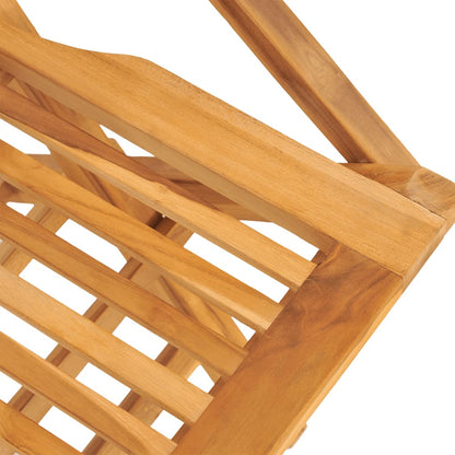 vidaXL 5 Piece Garden Dining Set Solid Wood Teak 6