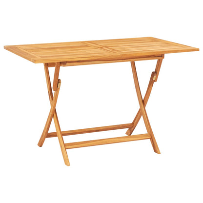 vidaXL 5 Piece Garden Dining Set Solid Wood Teak 5