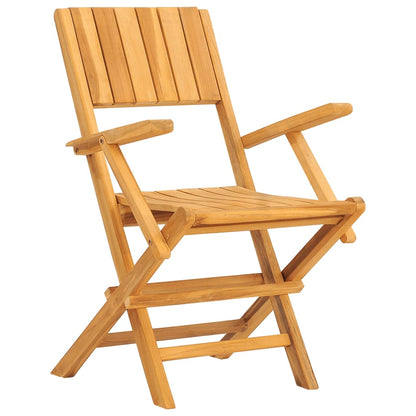 vidaXL 5 Piece Garden Dining Set Solid Wood Teak 4
