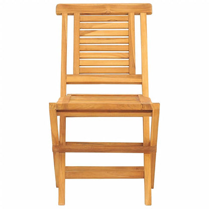 vidaXL Folding Chairs 4 pcs 47x63x90 cm Solid Wood Teak 3