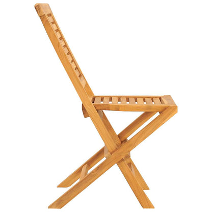 vidaXL Folding Chairs 4 pcs 47x63x90 cm Solid Wood Teak 4