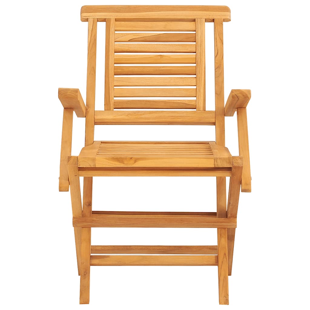 vidaXL Folding Chairs 4 pcs 56x63x90 cm Solid Wood Teak 3