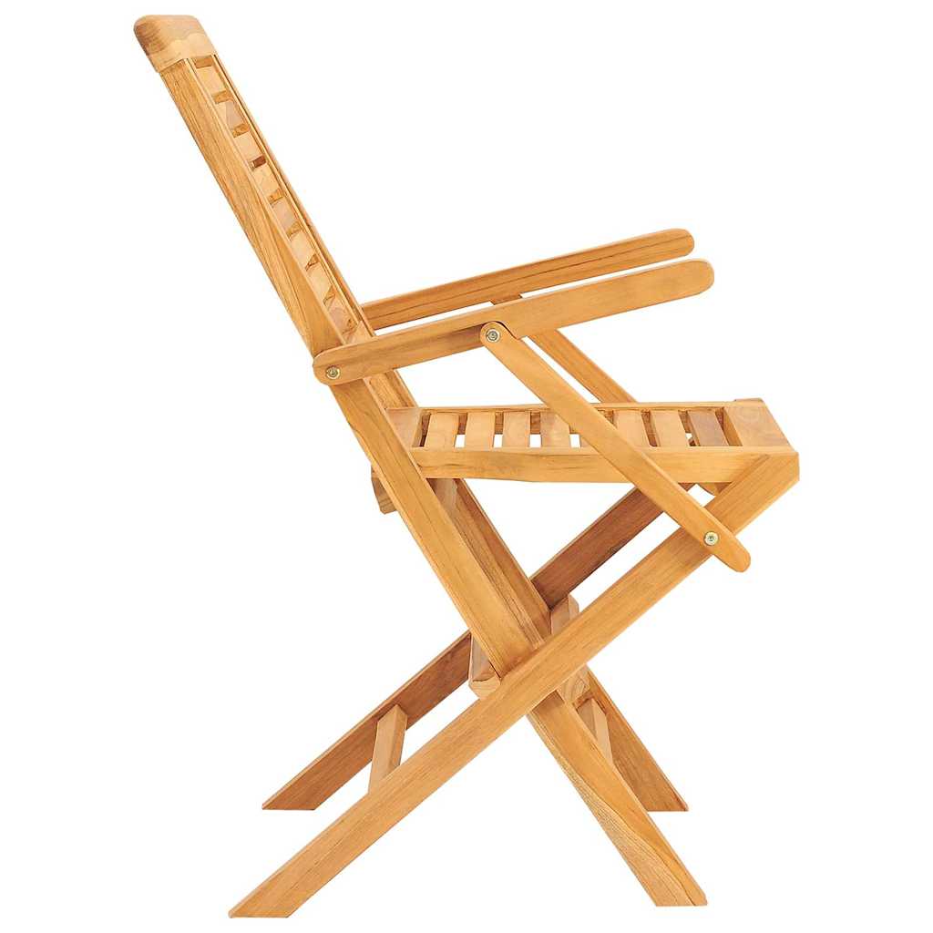 vidaXL Folding Chairs 4 pcs 56x63x90 cm Solid Wood Teak 4
