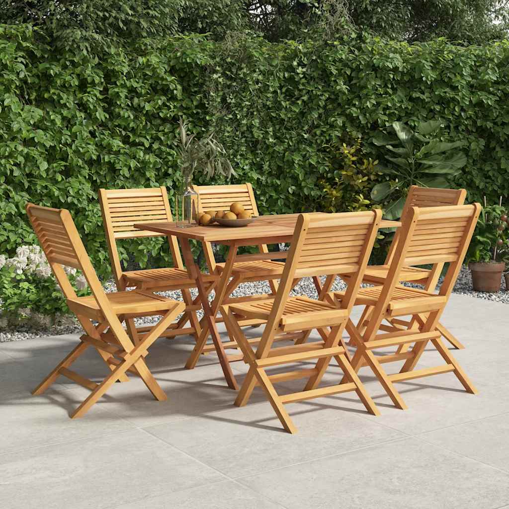 vidaXL Folding Chairs 47x62x90 cm Solid Wood Teak