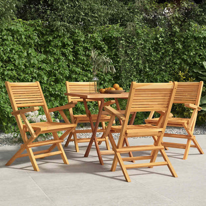 vidaXL Folding Chairs 47x62x90 cm Solid Wood Teak