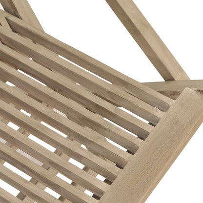 vidaXL Folding Chairs 4 pcs Grey 56x61x89 cm Solid Wood Teak 4