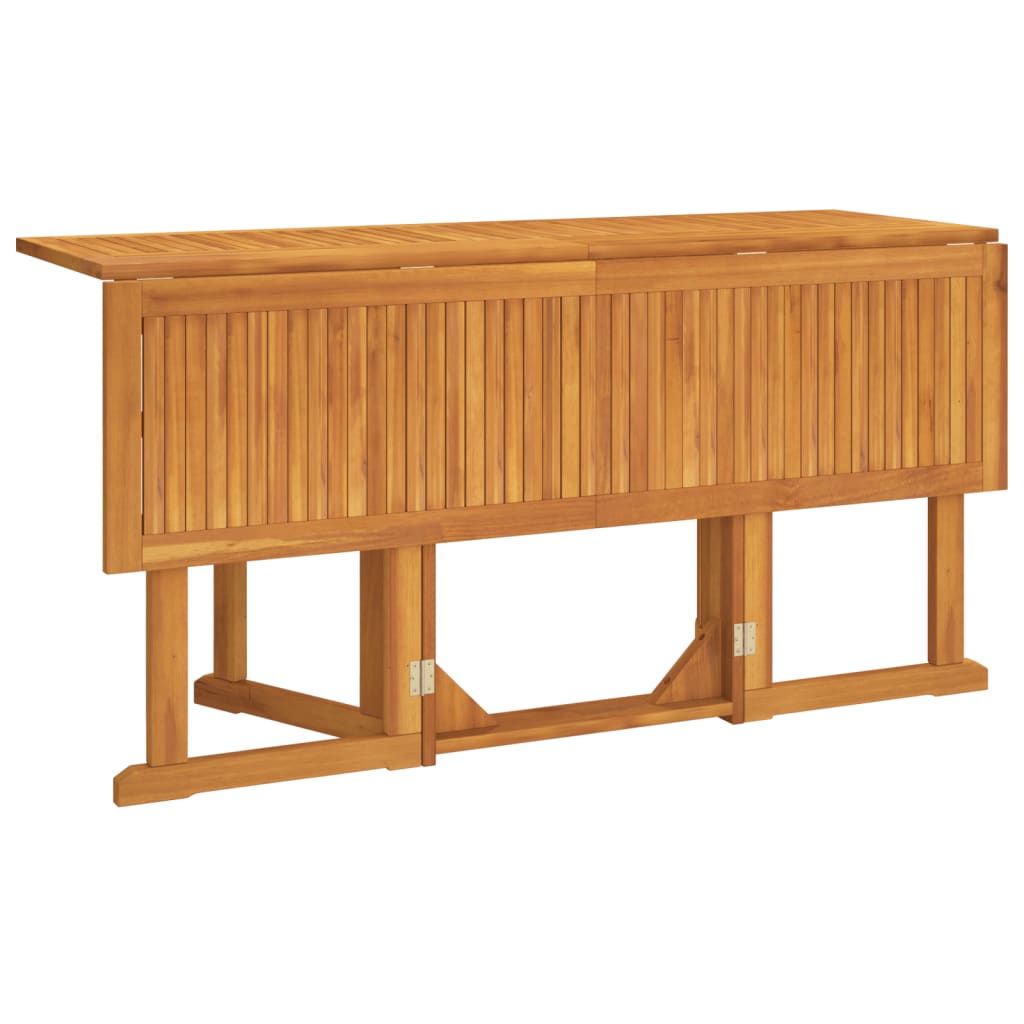 vidaXL Folding Butterfly Garden Table 150x90x75 cm Solid Wood Teak 3
