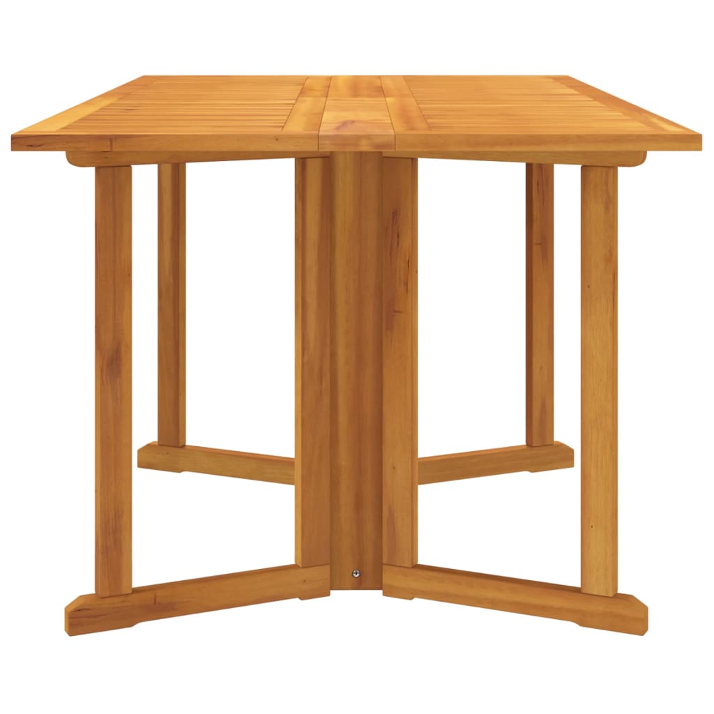 vidaXL Folding Butterfly Garden Table 150x90x75 cm Solid Wood Teak 5