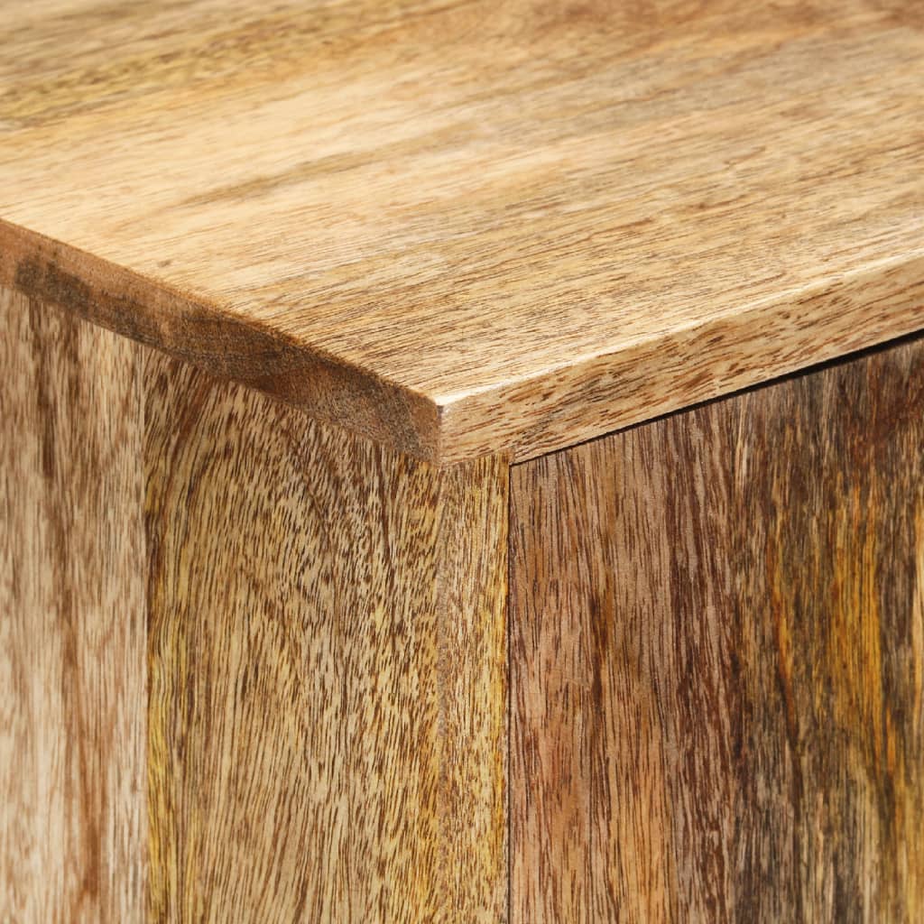 vidaXL Highboard 80x30x95 cm Solid Rough Wood Mango 6