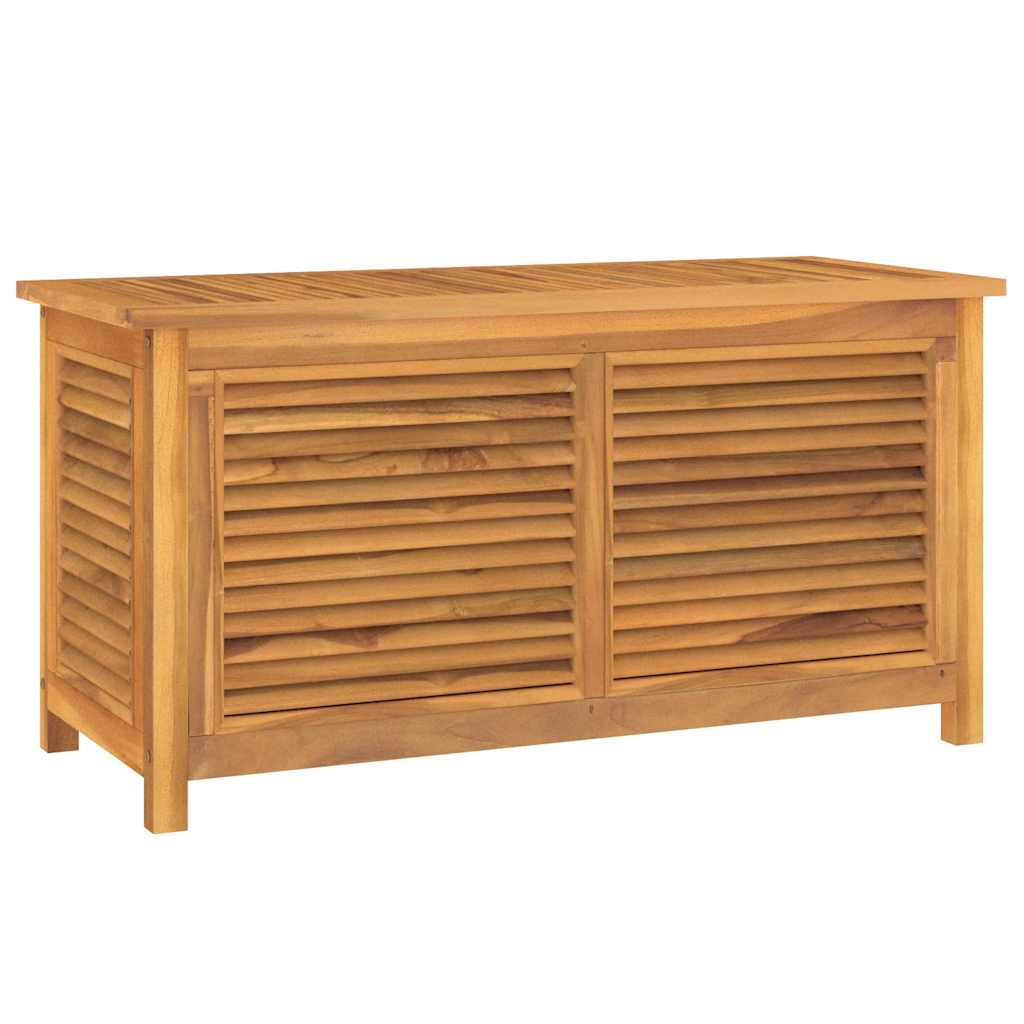 vidaXL Garden Storage Box with Bag 114x50x58 cm Solid Wood Teak 2
