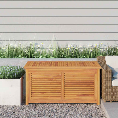 vidaXL Garden Storage Box with Bag 114x50x58 cm Solid Wood Teak 1
