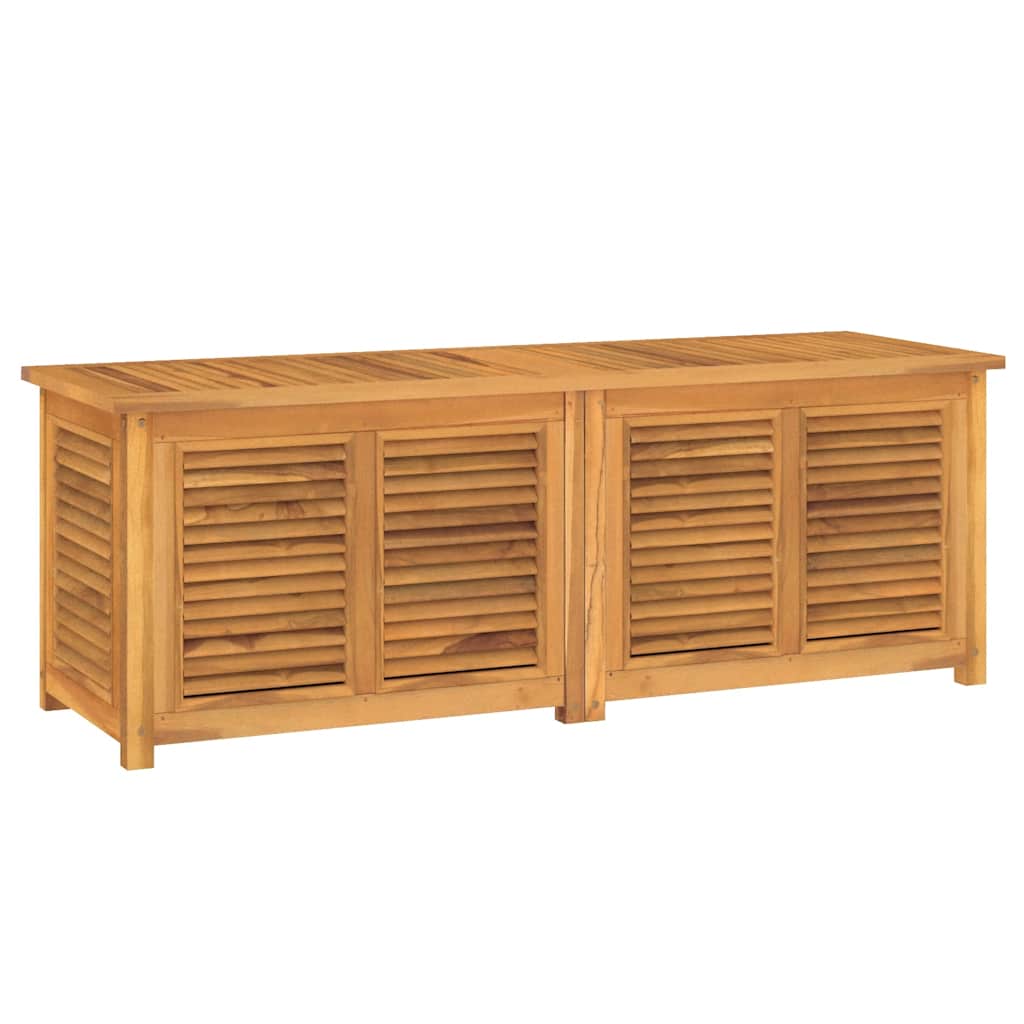 vidaXL Garden Storage Box with Bag 150x50x55 cm Solid Wood Teak 2