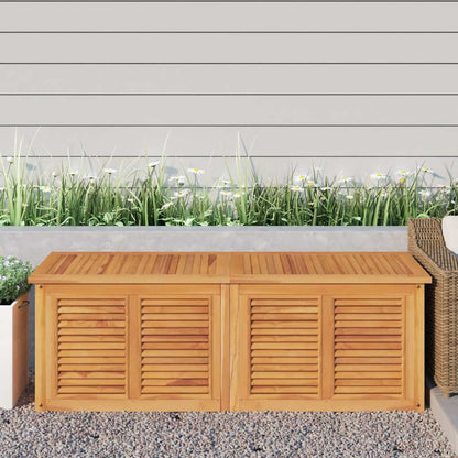vidaXL Garden Storage Box with Bag 150x50x55 cm Solid Wood Teak 1