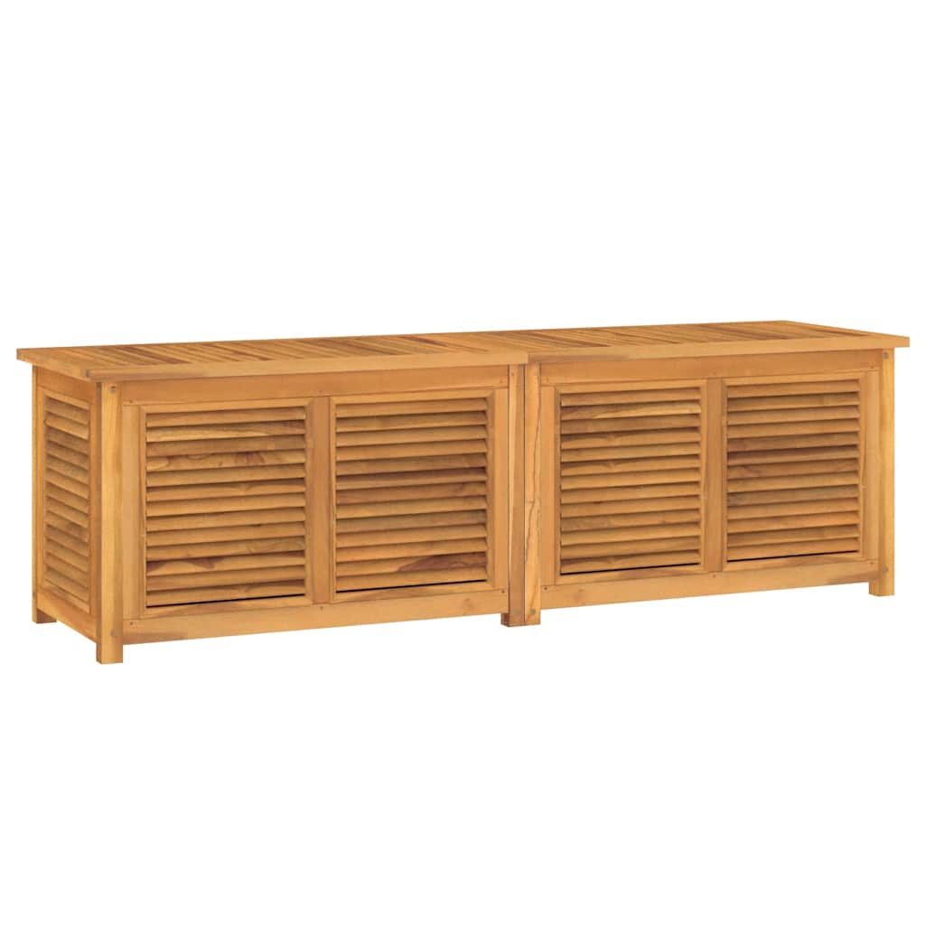vidaXL Garden Storage Box with Bag 175x50x55 cm Solid Wood Teak 2