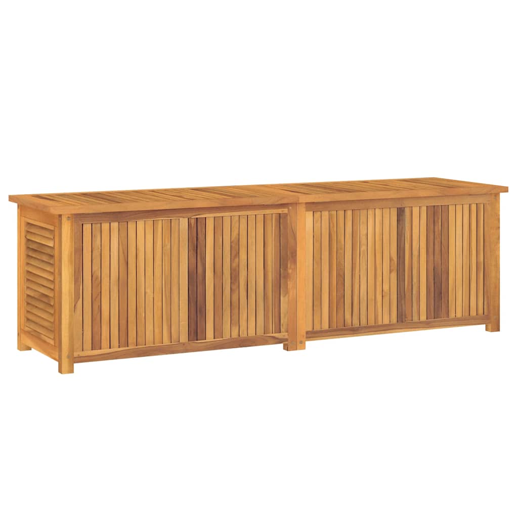 vidaXL Garden Storage Box with Bag 175x50x55 cm Solid Wood Teak 6