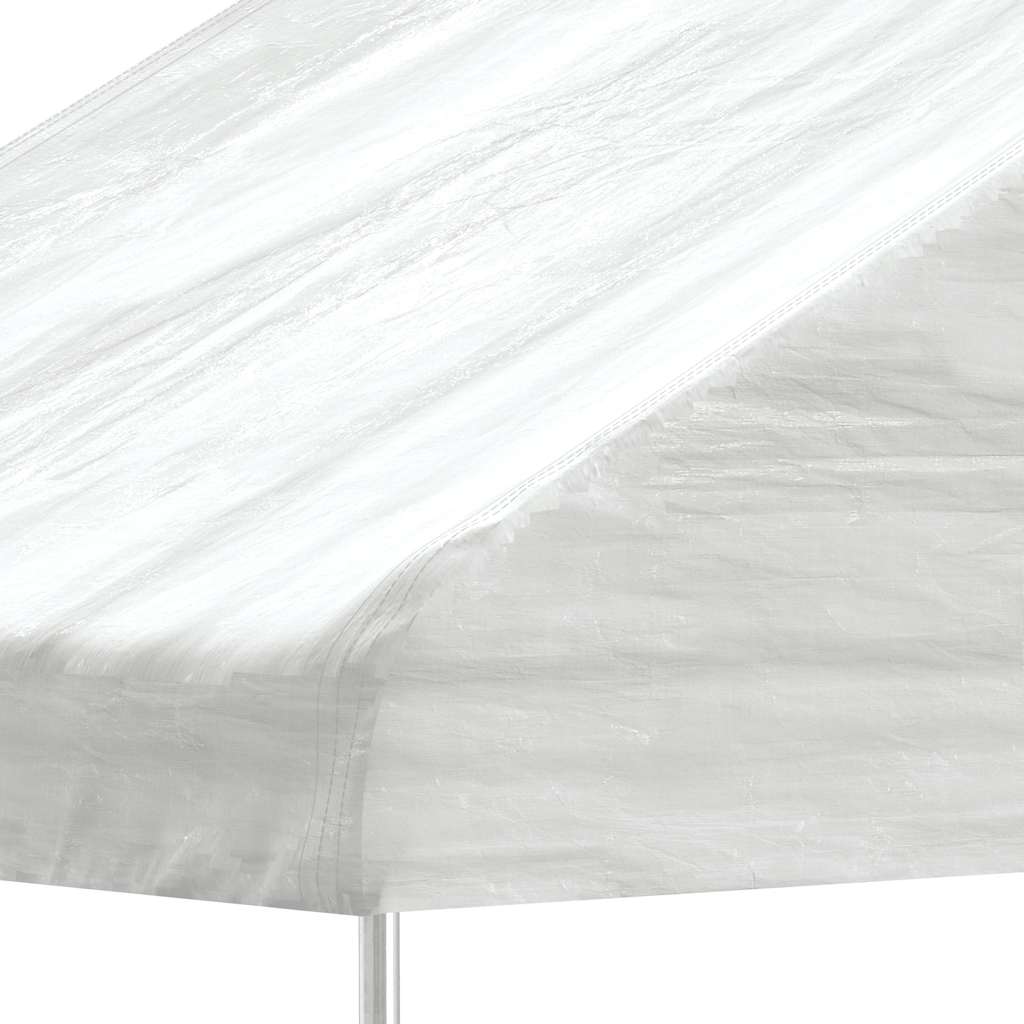vidaXL Gazebo with Roof White 4,46x5,88x3,75 m Polyethylene 4