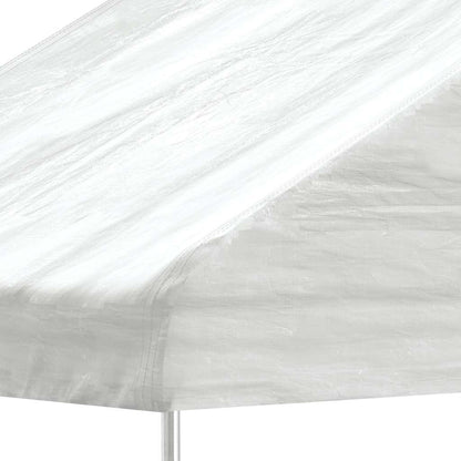 vidaXL Gazebo with Roof White 4,46x5,88x3,75 m Polyethylene 4