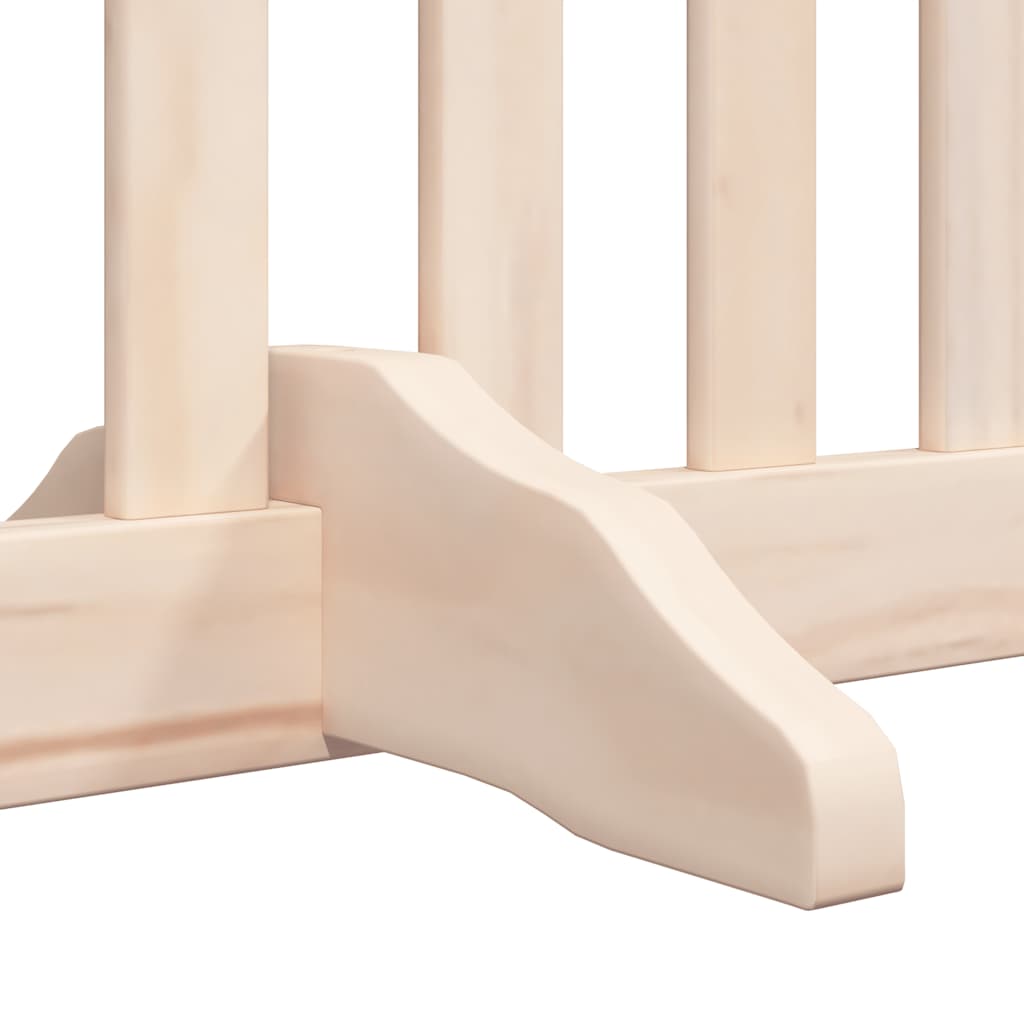 vidaXL Dog Gate with Door Foldable 12 Panels 960 cm Poplar Wood 6