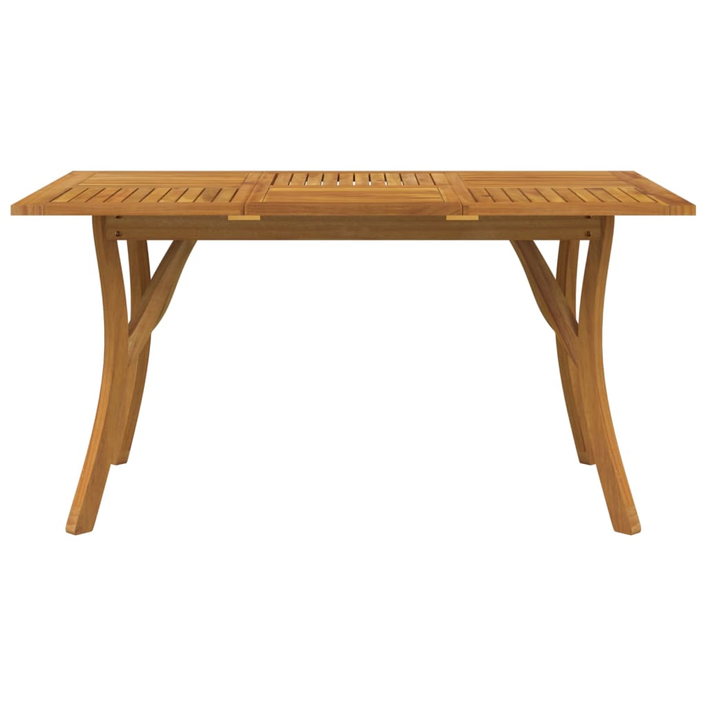 vidaXL Garden Table 150x90x75 cm Solid Wood Acacia 3