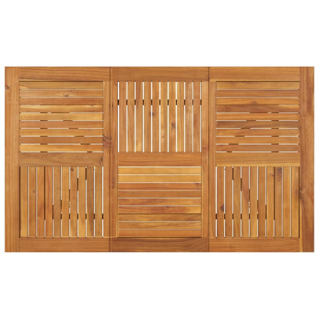 vidaXL Garden Table 150x90x75 cm Solid Wood Acacia 4