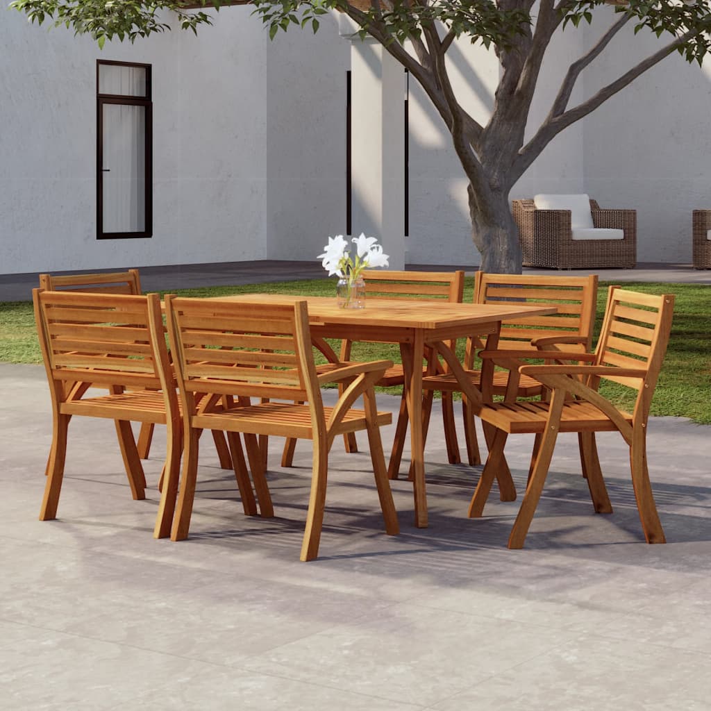 vidaXL Garden Table 150x90x75 cm Solid Wood Acacia 1